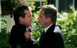 Kiefer Sutherland and Michael Douglas in The Sentinel.