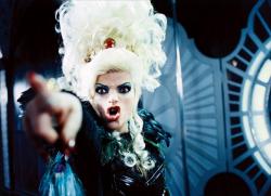 Nina Hagen as the Evil Queen in Seven Dwarfs. Nina Hagen as the Evil Queen in Seven Dwarfs.