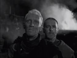 Max von Sydow and Gunnar Bjornstrand in The Seventh Seal