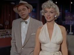 Tom Ewell and Marilyn Monroe in The Seven Year Itch. Tom Ewell and Marilyn Monroe in The Seven Year Itch.