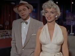 Tom Ewell and Marilyn Monroe in The Seven Year Itch.