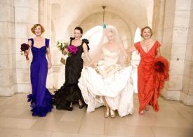 Cynthia Nixon, Kristin Davis, Sarah Jessica Parker and Kim Cattrall in Sex and the City: The Movie.