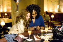 Sarah Jessica Parker and Jennifer Hudson in Sex and the City: The Movie. Sarah Jessica Parker and Jennifer Hudson in Sex and the City: The Movie.