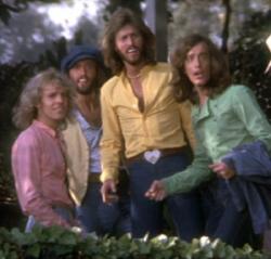 Peter Frampton and the Bee Gees in Sgt. Pepper's Lonely Hearts Club Band. Peter Frampton and the Bee Gees in Sgt. Pepper's Lonely Hearts Club Band.