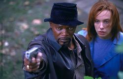 Sameul L. Jackson and Toni Collette in Shaft.