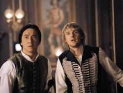 Jackie Chan and Owen Wilson in Shanghai Knights. Jackie Chan and Owen Wilson in Shanghai Knights.