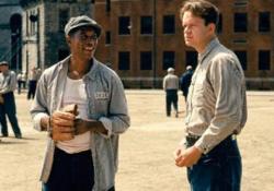 Morgan Freeman and Tim Robbins in The Shawshank Redemption. Morgan Freeman and Tim Robbins in The Shawshank Redemption.