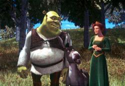 Cameron Diaz, Eddie Murphy and Mike Myers voice Princess Fiona, Donkey and Shrek.