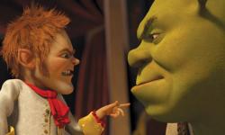 Rumpelstiltskin and Shrek face off in Shrek Forever After Rumpelstiltskin and Shrek face off in Shrek Forever After