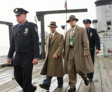 Chuck and Teddy arrive on Shutter Island to figure things out. Chuck and Teddy arrive on Shutter Island to figure things out.
