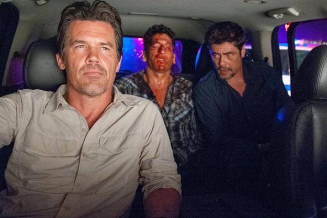 Josh Brolin, Jon Bernthal and Benicio Del Toro in Sicario