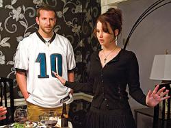 Bradley Cooper and Jennifer Lawrence in Silver Linings Playbook