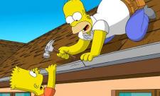 Homer and Bart share a father/son moment.