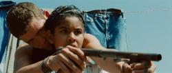 Edgar Flores and Kristyan Ferrer in Sin Nombre. Edgar Flores and Kristyan Ferrer in Sin Nombre.