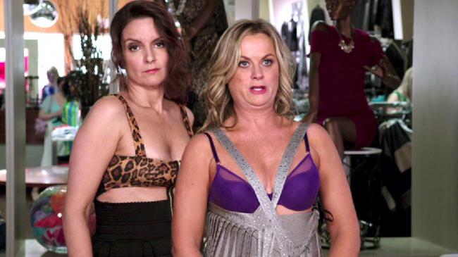 Tina Fey and Amy Poehler in Sisters. Tina Fey and Amy Poehler in Sisters.