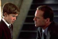 Haley Joel Osment sees dead people in The Sixth Sense. Haley Joel Osment sees dead people in The Sixth Sense.