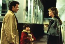 Tom Hanks and Meg Ryan on top of the Empire State Building in Sleepless in Seattle. Tom Hanks and Meg Ryan on top of the Empire State Building in Sleepless in Seattle.