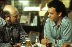 Rob Reiner and Tom Hanks in Sleepless in Seattle. Rob Reiner and Tom Hanks in Sleepless in Seattle.