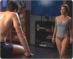 Hugh Jackman and Ashley Judd in their underwear in Someone Like You.