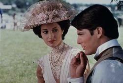 Jane Seymour and Christopher Reeve in Somewhere in Time.