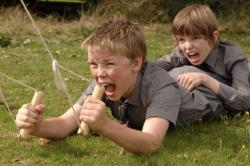 Will Poulter and Bill Milner in Son of Rambow Will Poulter and Bill Milner in Son of Rambow
