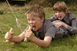 Will Poulter and Bill Milner in Son of Rambow