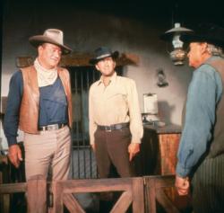 John Wayne and Dean Martin in The Sons of Katie Elder. John Wayne and Dean Martin in The Sons of Katie Elder.