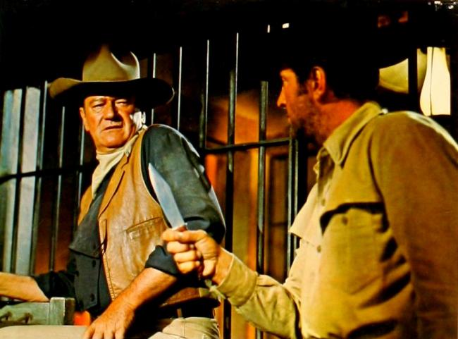 John Wayne and Dean Martin in The Sons of Katie Elder. John Wayne and Dean Martin in The Sons of Katie Elder.
