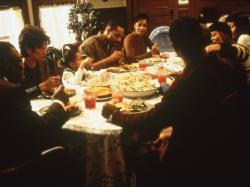 The cast of Soul Food gather together for a family dinner.