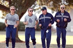 Clint Eastwood, Tommy Lee Jones, James Garner and Donald Sutherland in Space Cowboys.