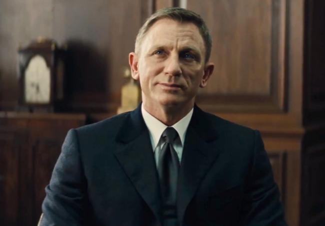 Daniel Craig as James Bond in Spectre.