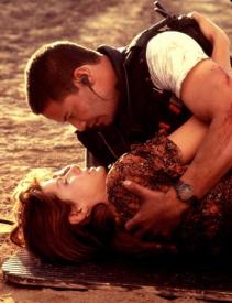 Keanu Reeves and Sandra Bullock in Speed Keanu Reeves and Sandra Bullock in Speed