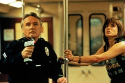 Dennis Hopper and Sandra Bullock in Speed. Dennis Hopper and Sandra Bullock in Speed.