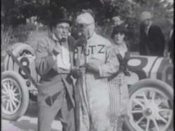 Ford Sterling, Earl Cooper and Mabel Normand in Speed Kings.