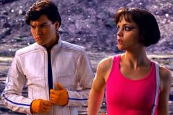 Emile Hirsch and Christina Ricci in Speed Racer.