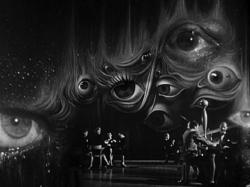 A dream sequence set designed by Salvador Dali for Spellbound. A dream sequence set designed by Salvador Dali for Spellbound.