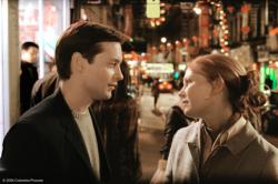 Tobey Maguire and Kirsten Dunst in Spider-man 2. Tobey Maguire and Kirsten Dunst in Spider-man 2.