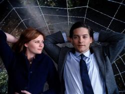 Kirsten Dunst and Tobey Maguire in Spider-man 3.