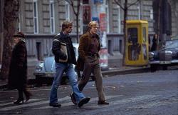 Brad Pitt and Robert Redford in Spy Game.