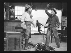 Dustin Farnum in The Squaw Man. Dustin Farnum in The Squaw Man.