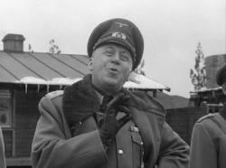 Otto Preminger as Col. von Scherbach in Stalag 17. Otto Preminger as Col. von Scherbach in Stalag 17.