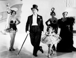 James Dunn, Shirley Temple and chorus girls in Stand Up and Cheer!