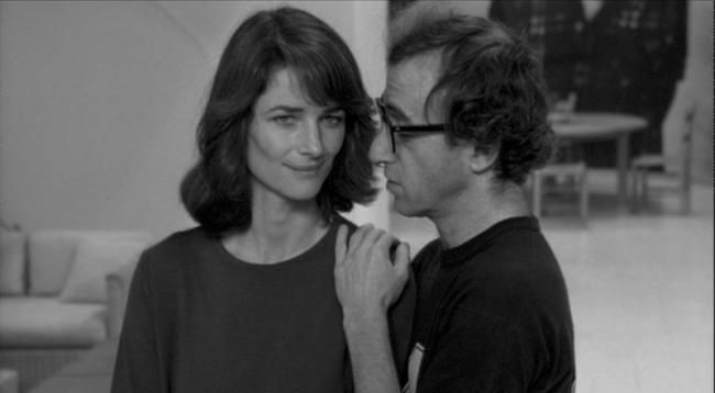 Charlotte Rampling and Woody Allen in Stardust Memories..