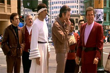 The Enterprise crew are fish out of water in San Francisco, circa 1986. The Enterprise crew are fish out of water in San Francisco, circa 1986.