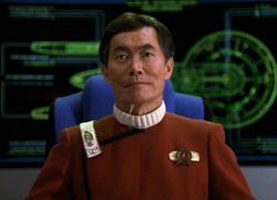 George Takei in Star Trek VI: The Undiscovered Country. George Takei in Star Trek VI: The Undiscovered Country.