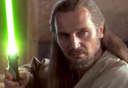 Liam Neeson in Star Wars: Episode I The Phantom Menace.