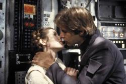 Carrie Fisher and Harrison Ford in Star Wars: Episode V The Empire Strikes Back.