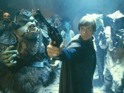 Mark Hamill in Star Wars: Episode VI Return of the Jedi.