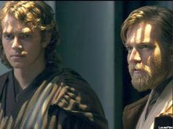 Hayden Christensen and Ewan McGregor in Star Wars: Episode III - Revenge of the Sith. Hayden Christensen and Ewan McGregor in Star Wars: Episode III - Revenge of the Sith.