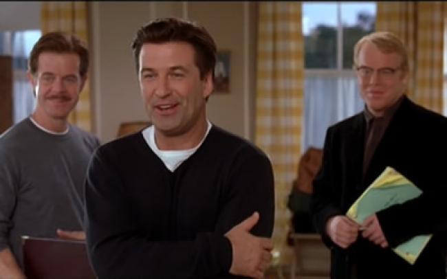 William H. Macy, Alec Baldwin and Phillip Seymour Hoffman in State and Main William H. Macy, Alec Baldwin and Phillip Seymour Hoffman in State and Main